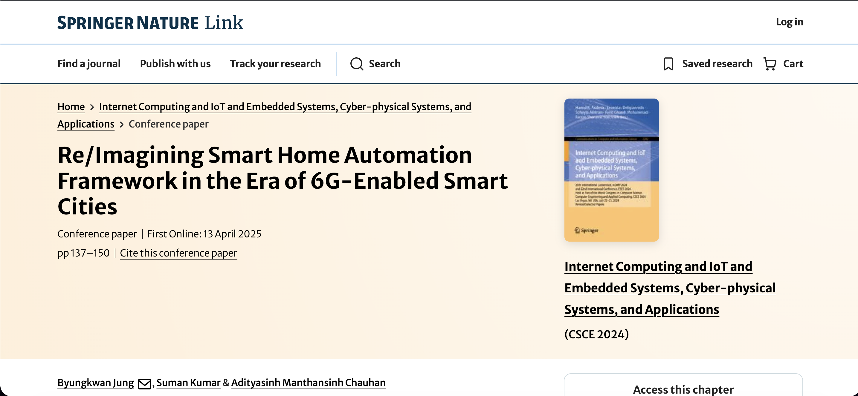 6G & Smart City IoT Framework — Academic Publication