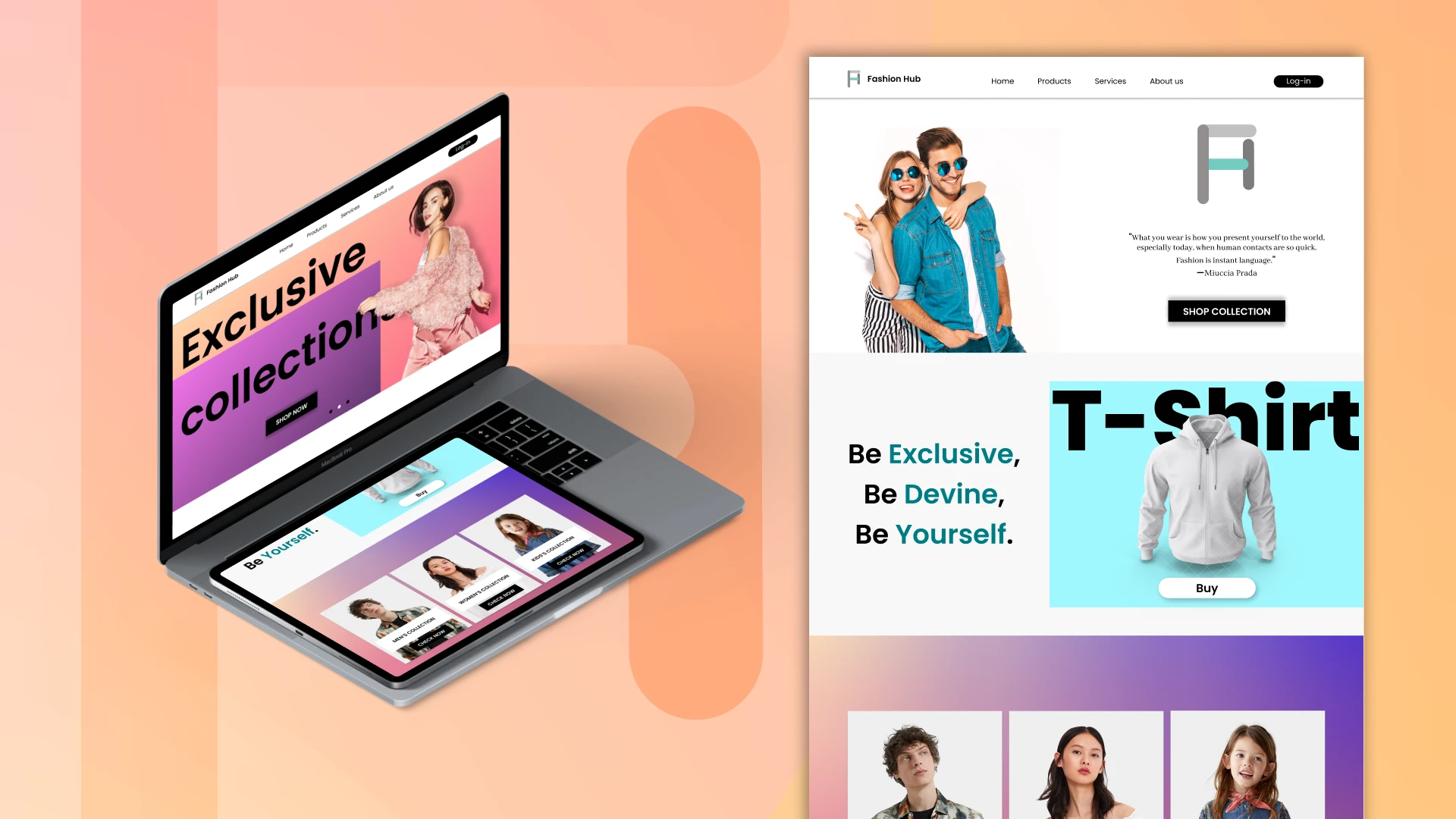Fashion Hub — E-Commerce UI/UX Concept screenshot 2